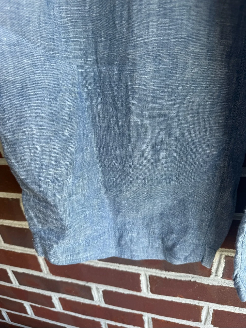 Cynthia Rowley Light Blue 100% Linen Blend Wide-Leg Pants